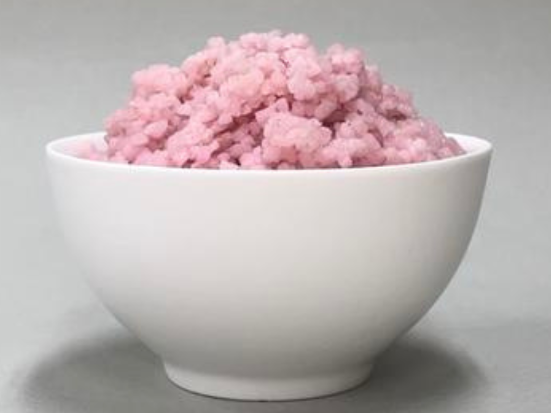Científicos coreanos han desarrollado un arroz con carne cultivada a partir de células de vaca.